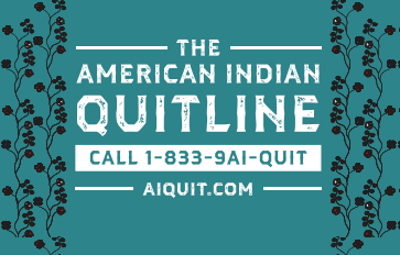 American Indian Quitline palm card thumbnail