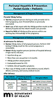 Perinatal Hepatitis B Prevention Pocket Guide: Pediatric Providers