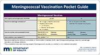 Meningococcal Vaccination Pocket Guide
